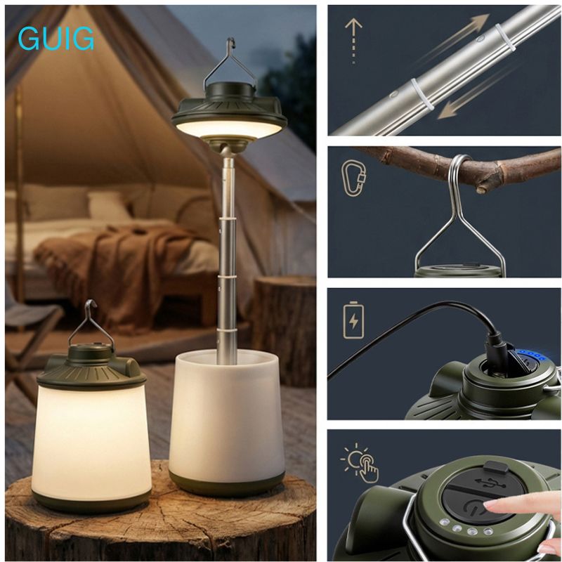 Outdoor Adventure Ni - ไฟแคมป์ปิ้งแบบยืดหดได้ RGB รุ่นใหม่ ชาร์จ USB ได้