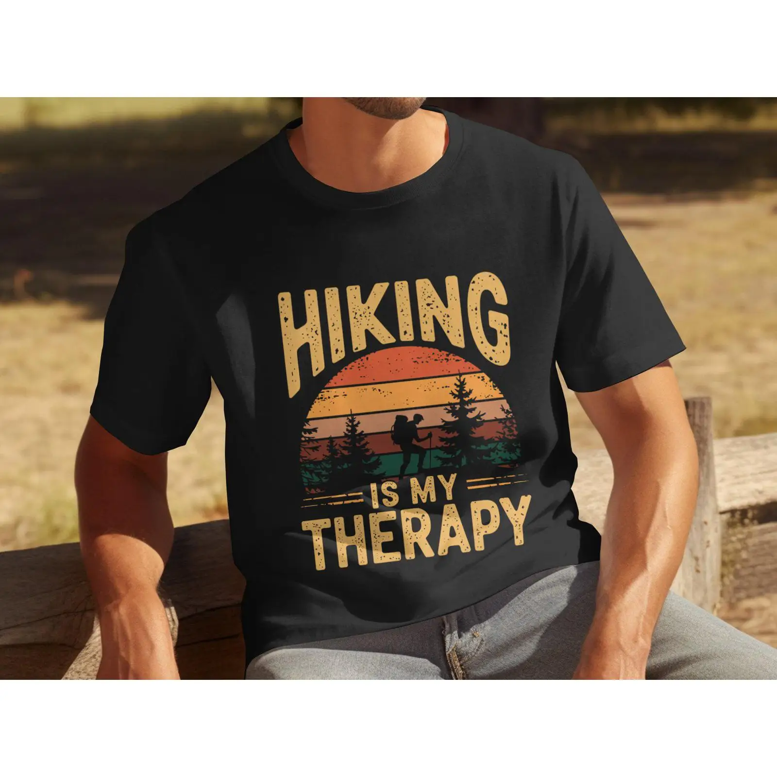 Outdoor Adventure Therapy - เสื้อยืดลายวินเทจ 