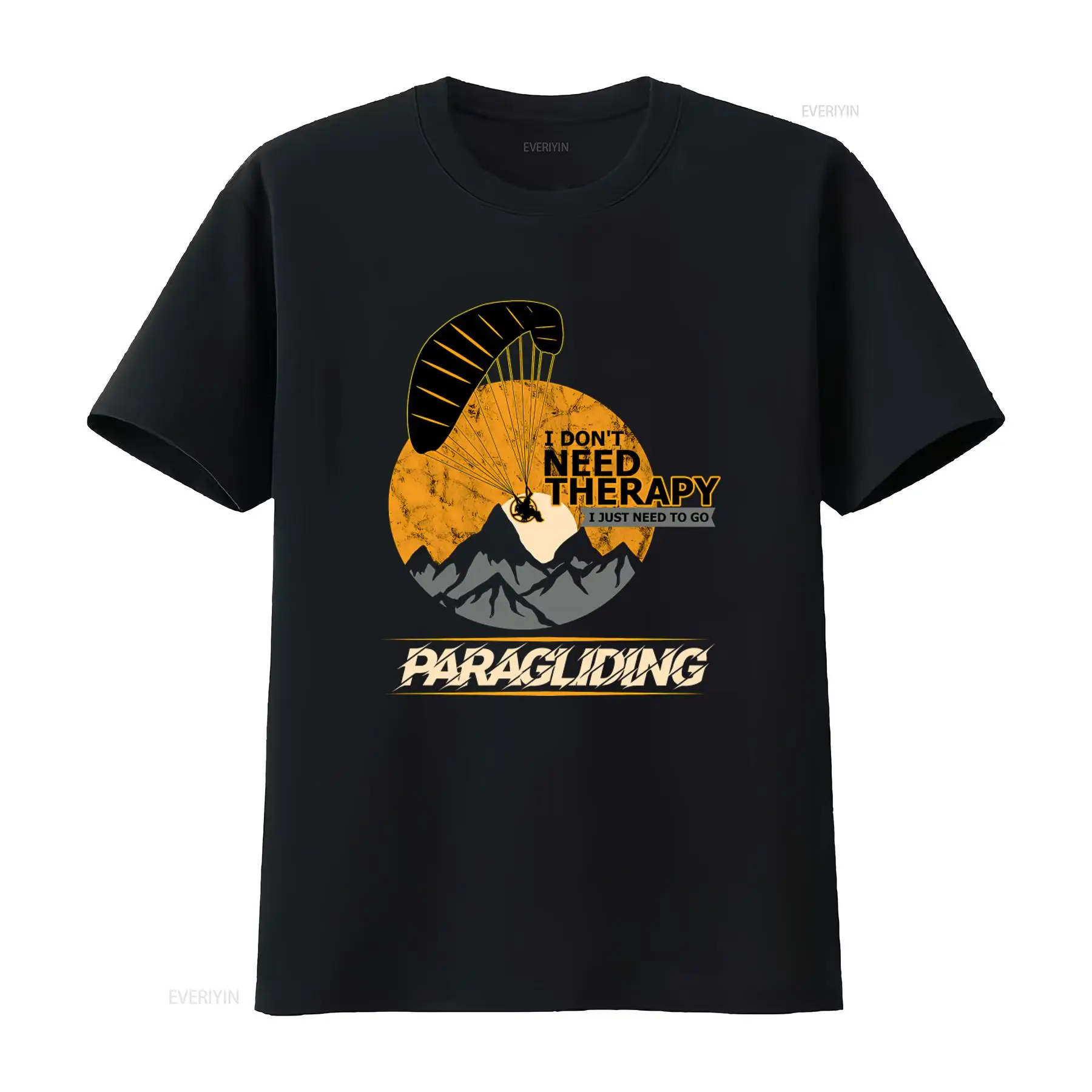Outdoor Adventure Therapy - ฉันไม่ต้องการการบำบัด แค่ต้องการเสื้อยืดพาราไกลด์ดิ้งสำหรับคนรักการผจญภัยกลางแจ้ง เสื้อวินเทจแบบซักได้อเนกประสงค์สำหรับสวมใส่ในชีวิตประจำวัน