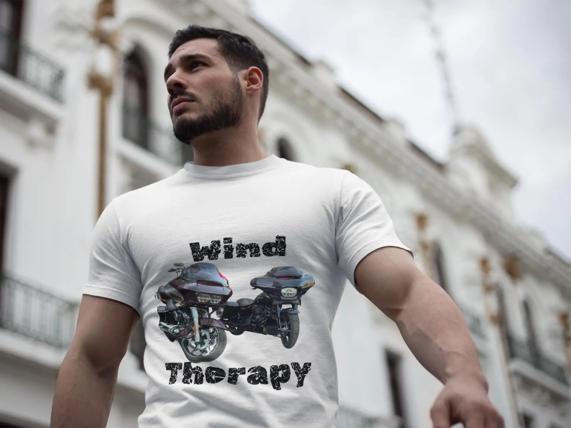 Outdoor Adventure Therapy - เสื้อยืด Wind Therapy Lets Ride ลาย