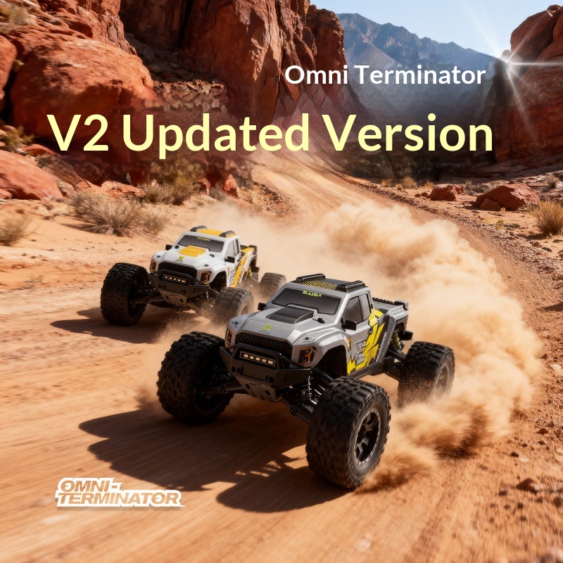 Outdoor Adventure With Kids - รถบรรทุกบังคับวิทยุ V2 Omni Terminator RC ขับเคลื่อน
