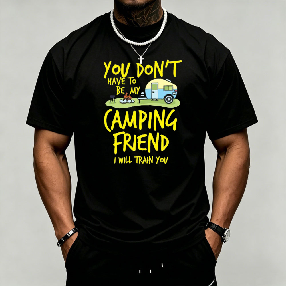 เสื้อยืดผู้ชายลายกราฟิกแคมป์ปิ - Outdoor Adventure Quotes Short บทวิจารณ์และราคา