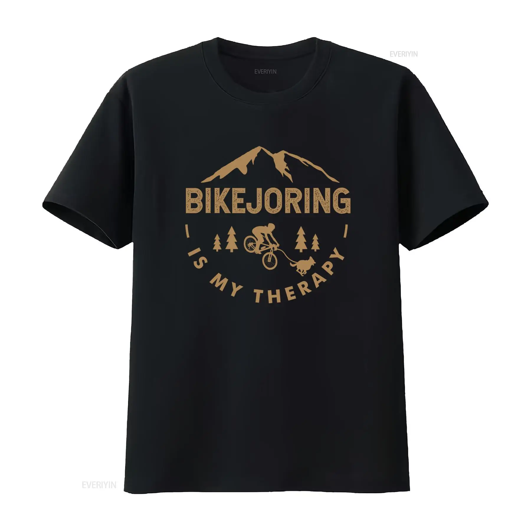 เสื้อยืดลาย Bikejoring Is My T - Outdoor Adventure Therapy บทวิจารณ์และราคา