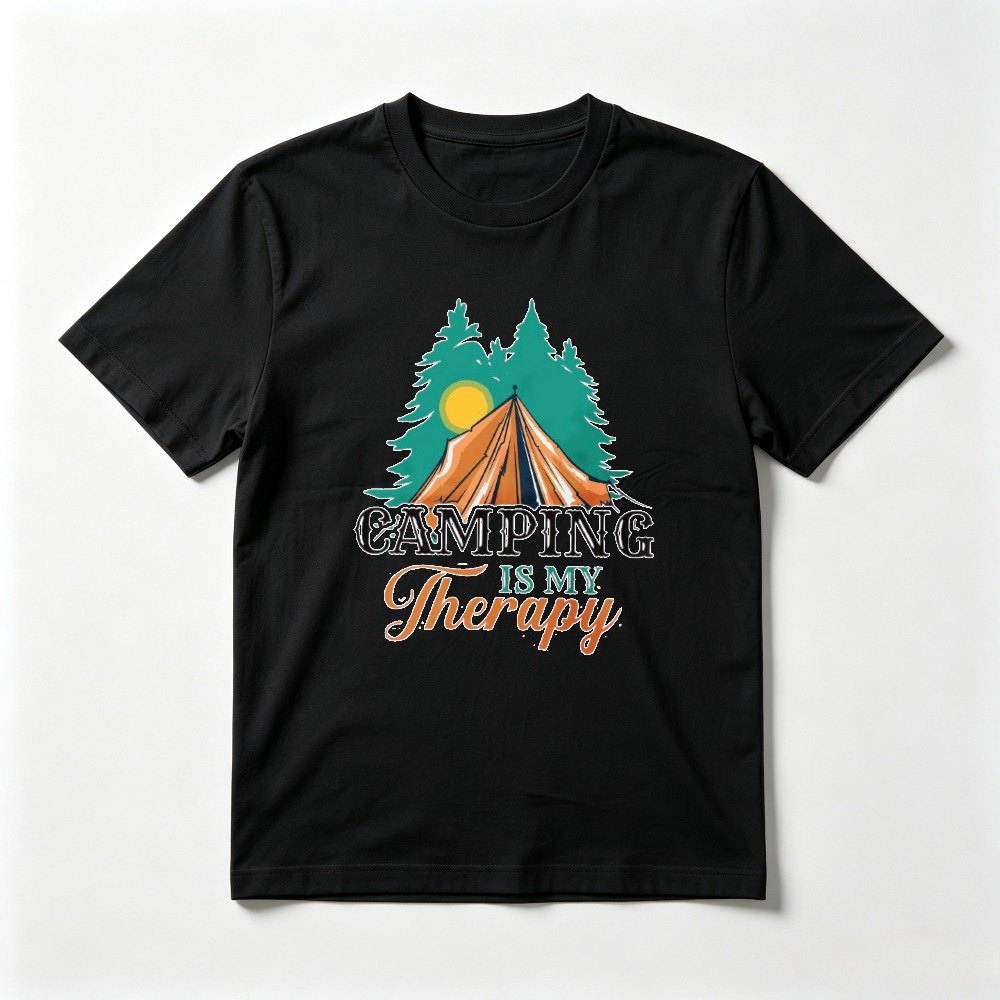 เสื้อยืด Camping Is My Therapy - Outdoor Adventure Therapy บทวิจารณ์และราคา