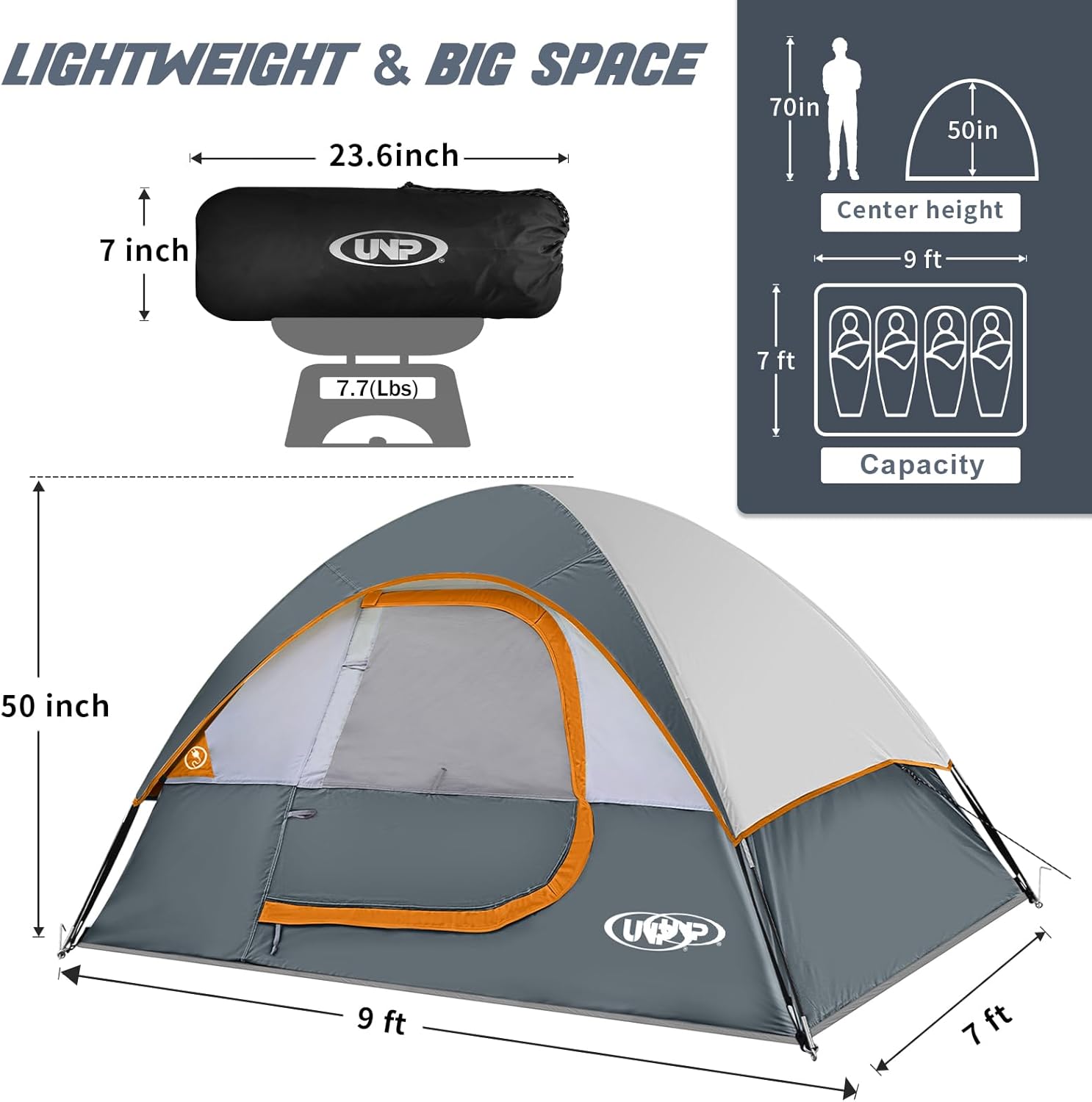 เต็นท์โดมกันน้ำกันลมสำหรับ 2-4 - Outdoor Adventure Dome Shelter บทวิจารณ์และราคา