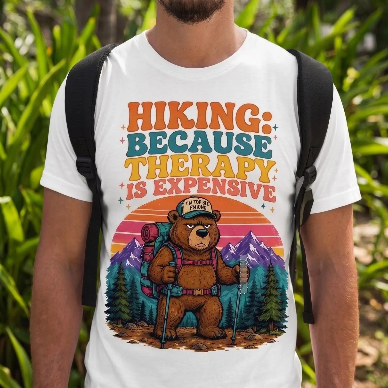 เสื้อยืดลายหมีขี้เล่นสไตล์ฮายค - Outdoor Adventure Therapy บทวิจารณ์และราคา