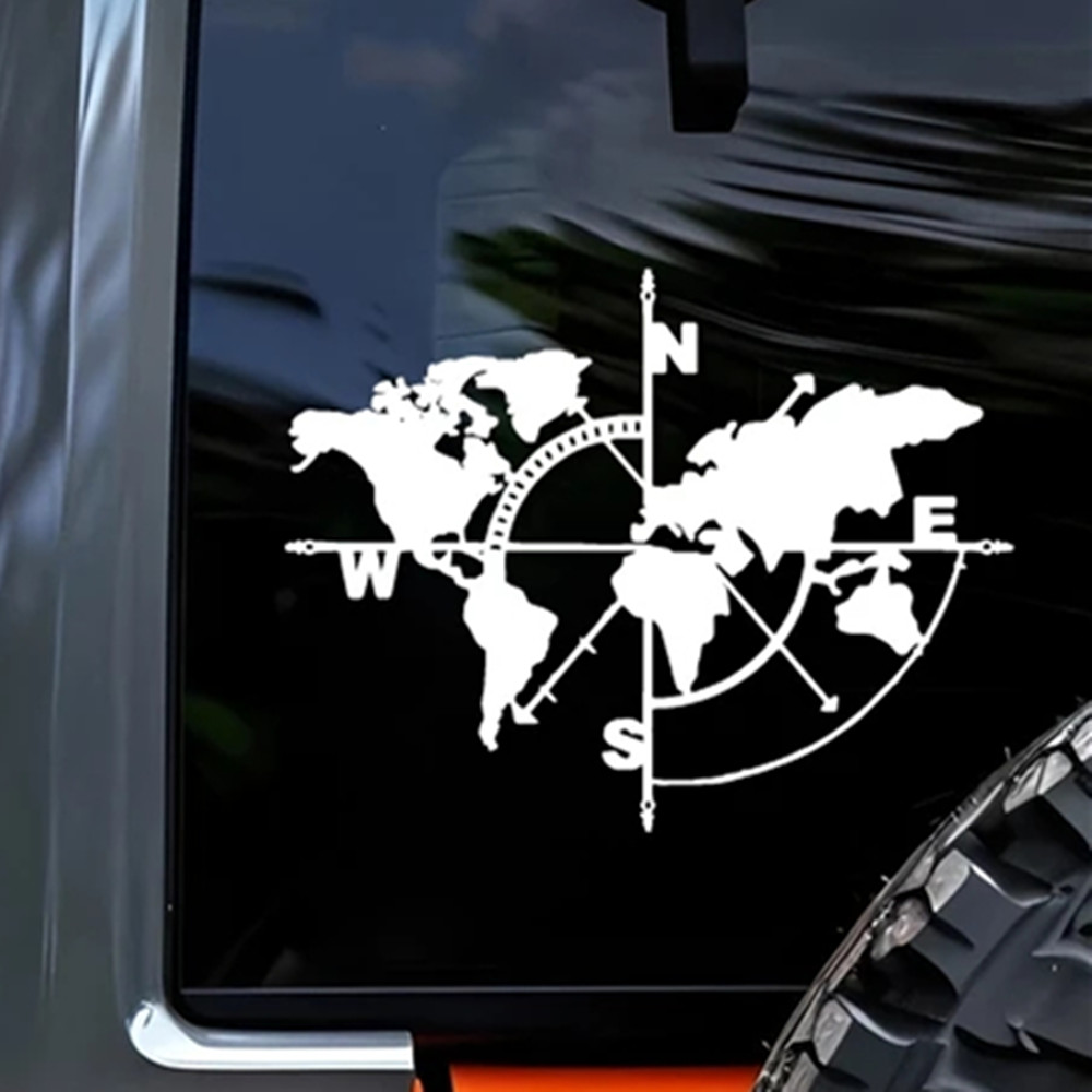 สติกเกอร์ไวนิลแผนที่โลกพร้อมเข - Outdoor Adventure World บทวิจารณ์และราคา