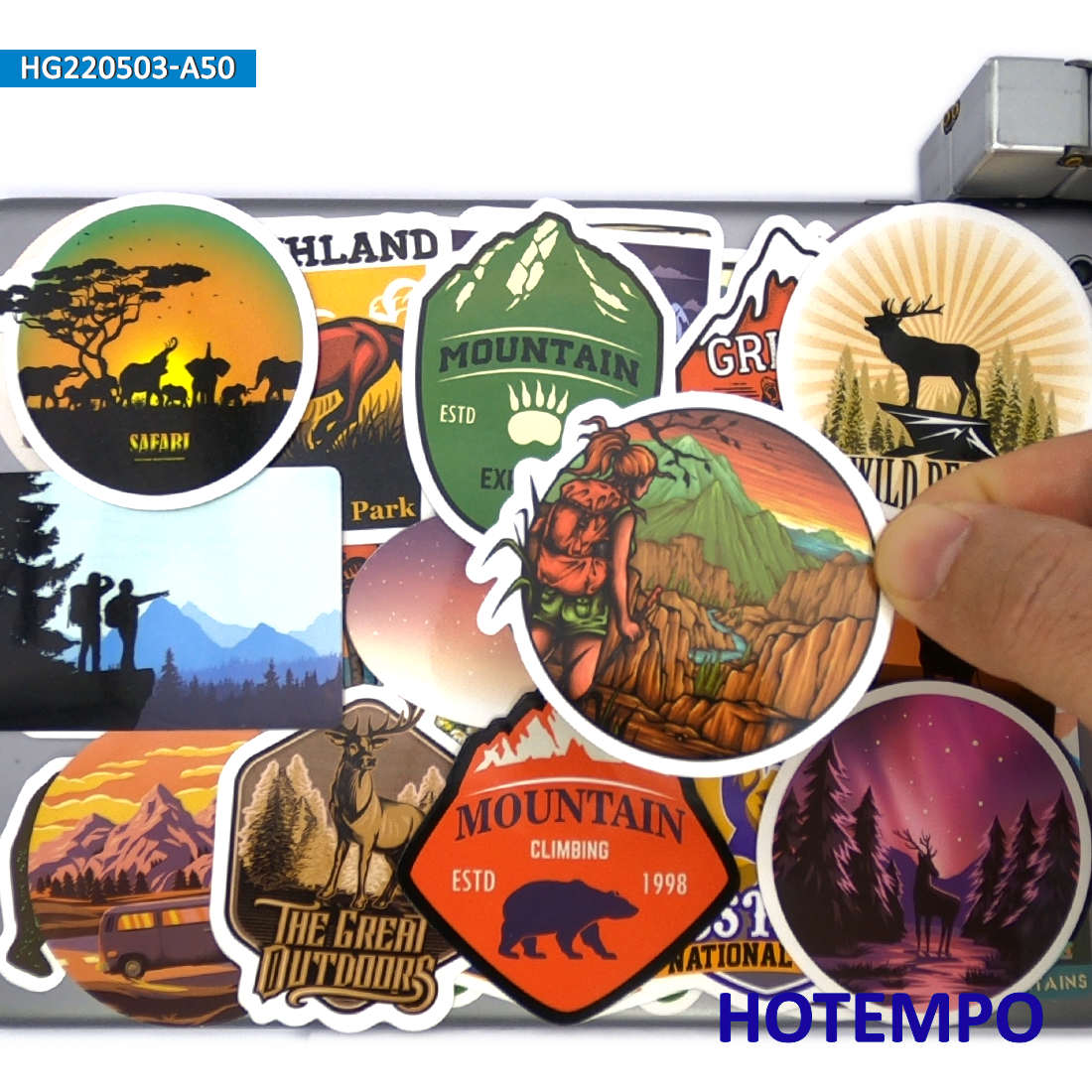 ชุดสติกเกอร์ท่องเที่ยวโลก, ปีน - Outdoor Adventure World บทวิจารณ์และราคา